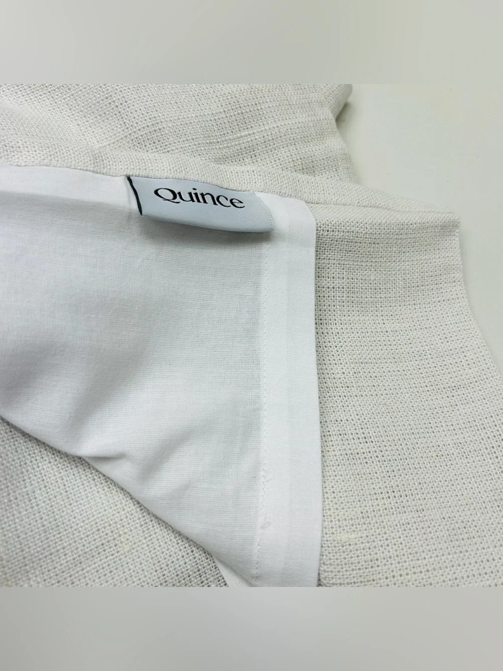 QUINCE Set Of 2 48x84 Heavyweight European Linen Curtains Cloud 9218